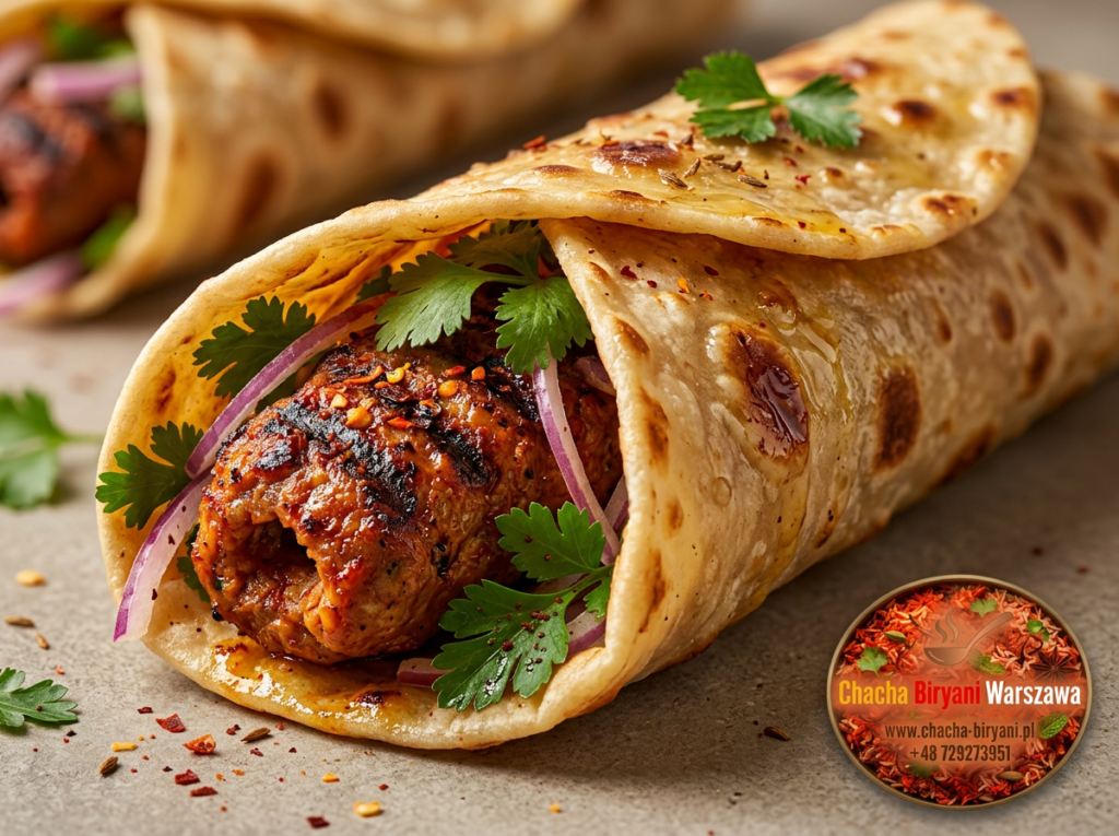 Mutton Seekh Kebab Roll
